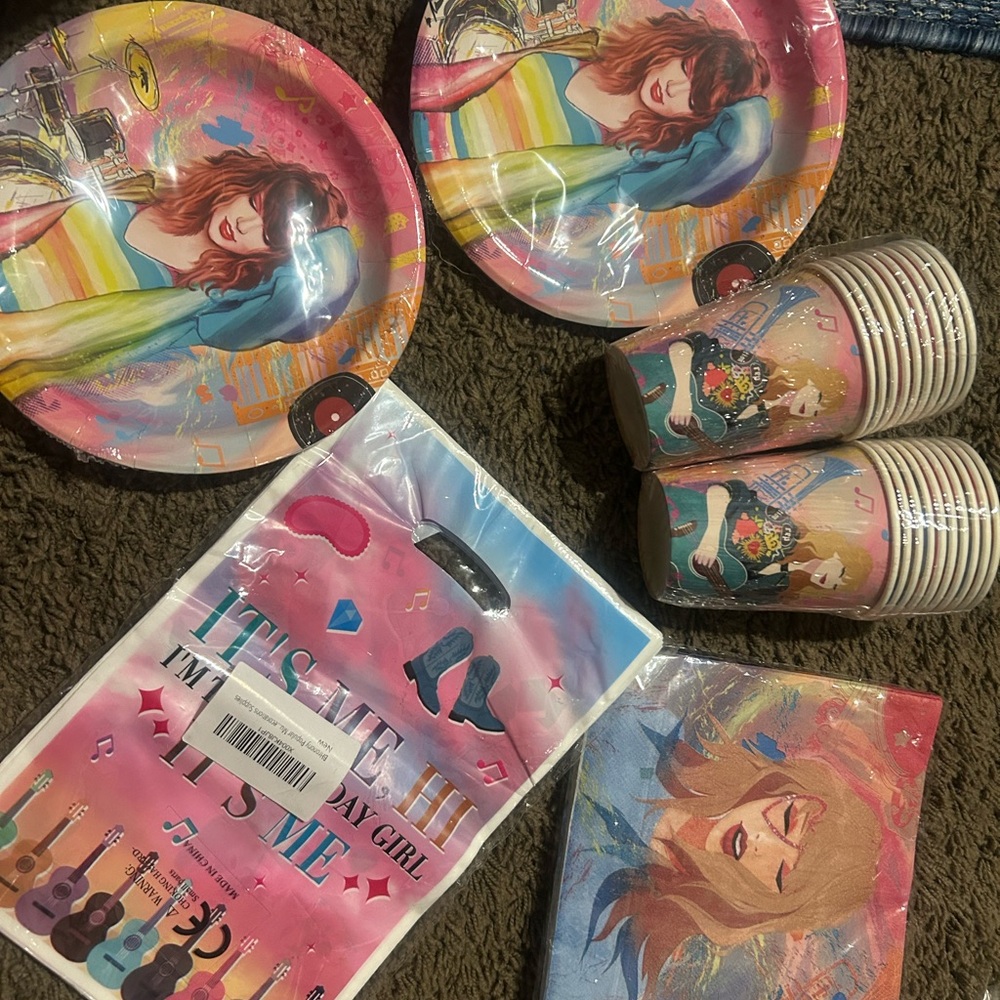 Colorful Music Party Supplies Set